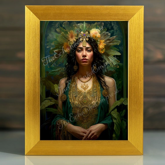 Pachamama - Andean Mother Earth Goddess, Fertility, and Nature Printable Art DIGITAL DOWNLOAD