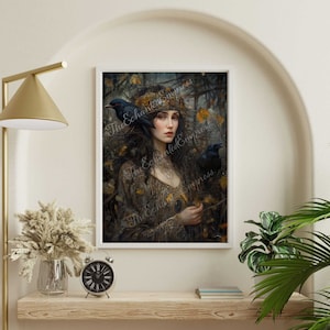 Morrigan Goddess Printable Art - Embrace the Power of the Goddess