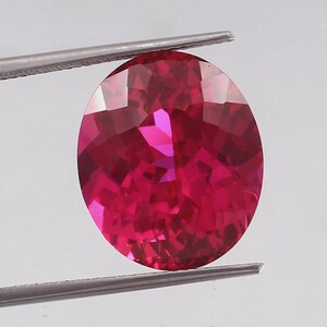 14x12 MM AAA Flawless Blood Red Mozambique Ruby Oval Cut Gemstone, Fine Excellent Quality Ruby for Ring & Jewelry Making