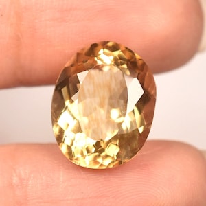 Sparkling Natural Flawless 8.00 Ct Ceylon Golden Yellow Sapphire Certified Gemstone | Stunning Gemstone For Jewelry Making