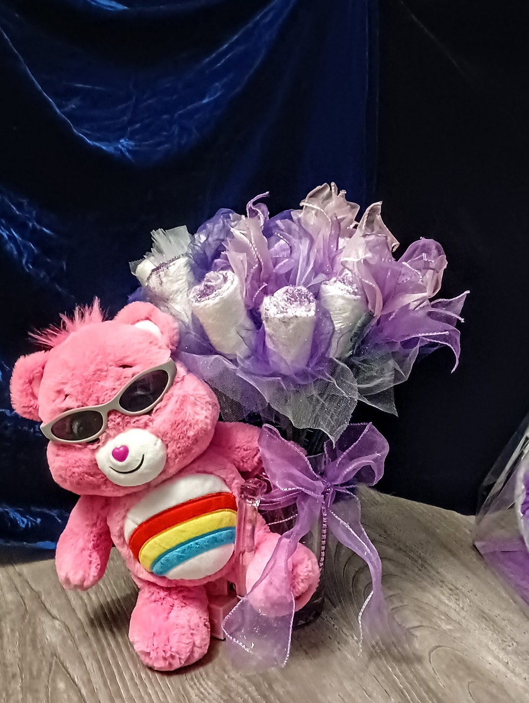 Care Bear Diaper Cake Bouquet Honey Etsy