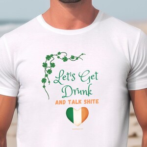 Irish Drinking Shirt Gift St Patrick&#39;s Day T-Shirt Funny Irish Tee Gift T Shirt Present Birthday Shirt Ireland Drinking T-Shirt