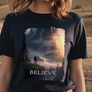 Bigfoot Shirt Sasquatch Believe Tee Bigfoot Gift Bigfoot Present T-Shirt Bigfoot T-Shirt Funny T-Shirt Gift T Shirt Sasquatch Shirt Gift