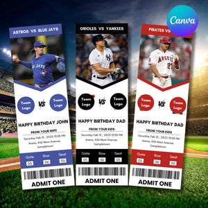 Bearbeitbare Baseball-Karte - Vorlage, Benutzerdefinierte Gefälschte Baseball-Karte - Vorlage, druckbare Sportkarte, Veranstaltungskarte-Vorlage, Mit Canva bearbeiten