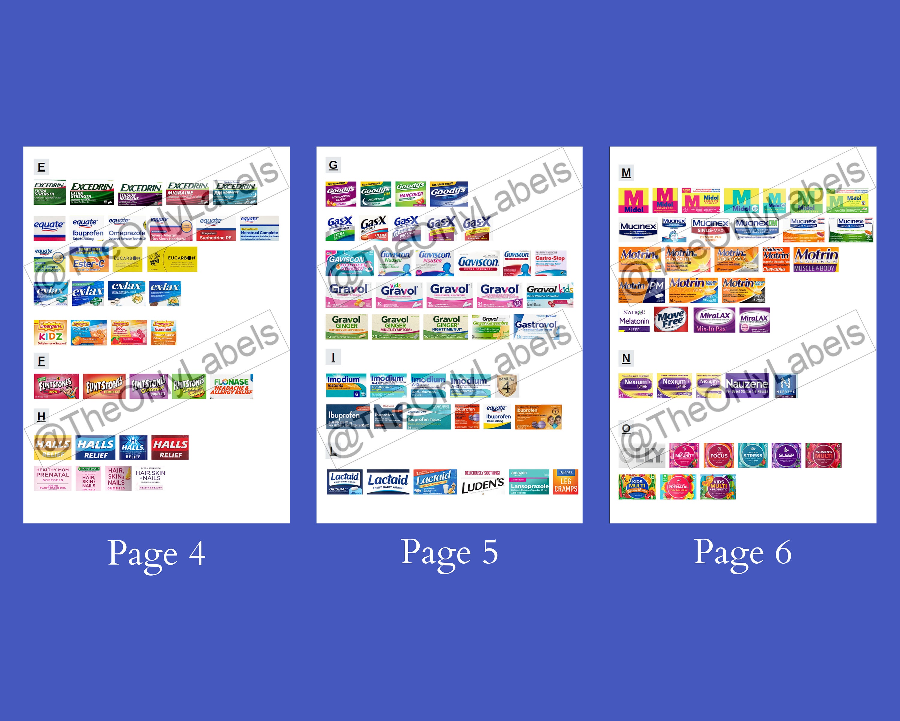 Ultimate Pocket Pharmacy Labels Printable Pill Case Labels - Etsy