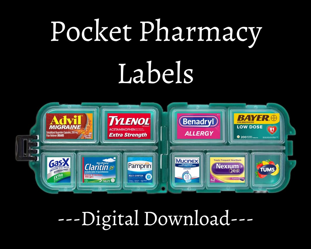 Pocket Pharmacy Labels Printable Pill Case Labels Pill Organizer Instant Download PDF File Etsy Pocket Pharmacy Labels Printable Pill Case Labels Pill Organizer Instant Download PDF File Etsy
