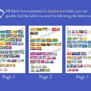 Ultimate Pocket Pharmacy Labels, Printable Pill Case Labels, Over 400 Pill Labels, Pill Organizer, Canva Template image 3