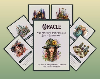 Oracle Card Deck: Clarity in the Crossroads. 71 Printable Witch’s Guidance Cards for Bold Choices • Clarification Answers (Yes/No)  To Print