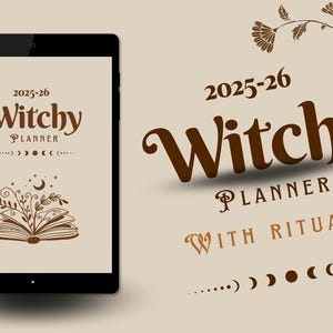 Witchy Planner with Rituals • 2025 - 2026 • A Magical Guide for the Modern Witch