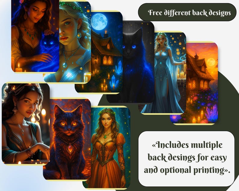 50 Printable Candle Spell Cards Includes Free Gift Guide Instant