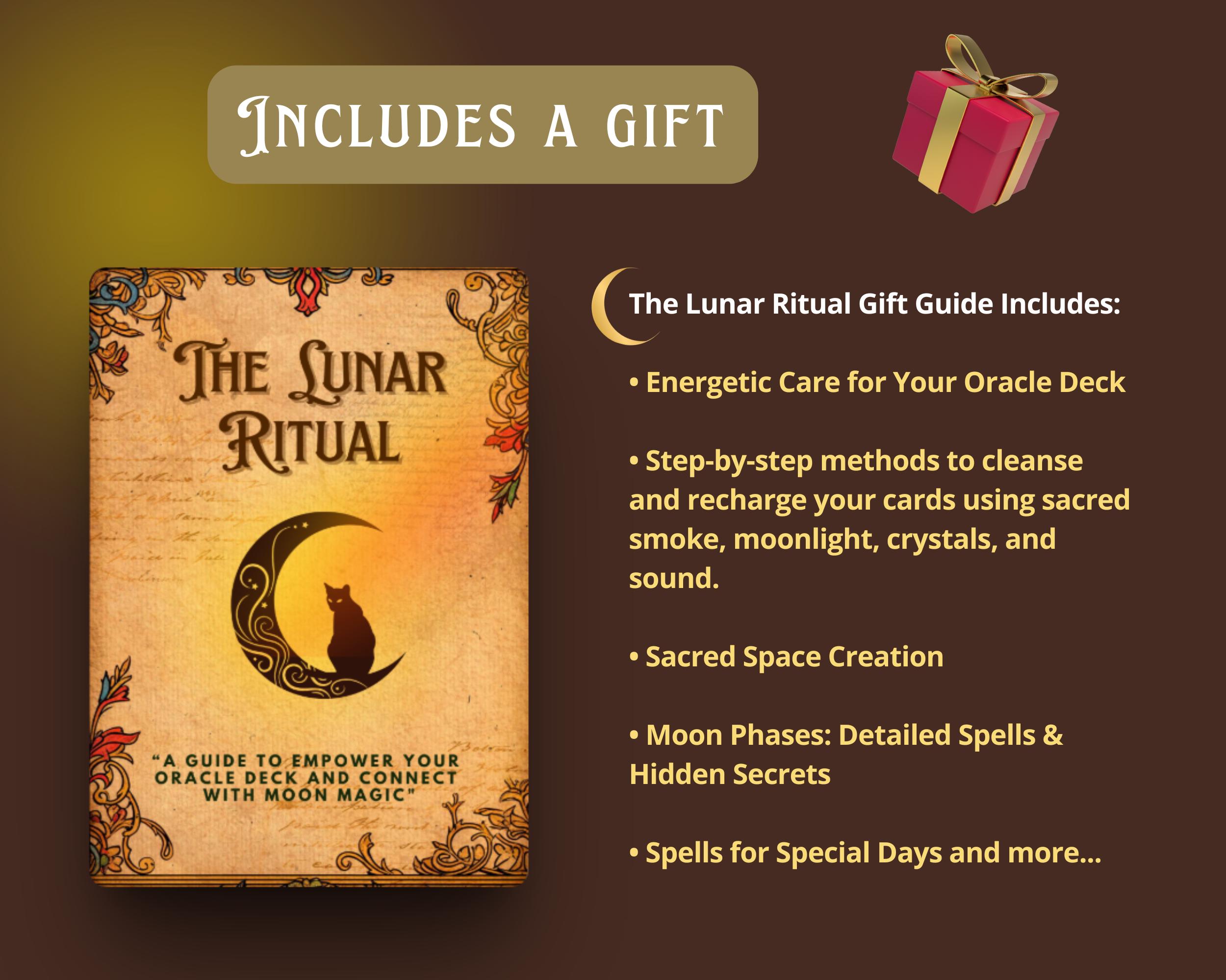 Orcaleo Ritual Selene’s Whispers: 50 Lunar Oracle Cards With Moon Spells, Eclipse ...