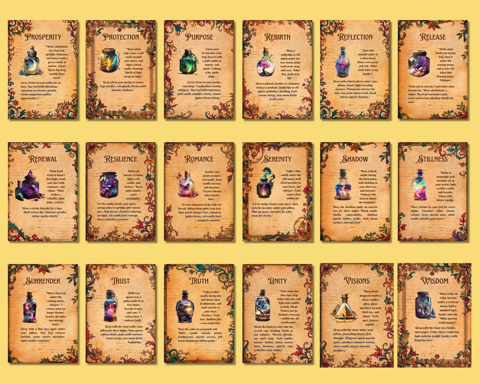 Orcaler Ritual 50 Oracle Cards With Spells & Rituals | Self-discovery, Shadow Work ...