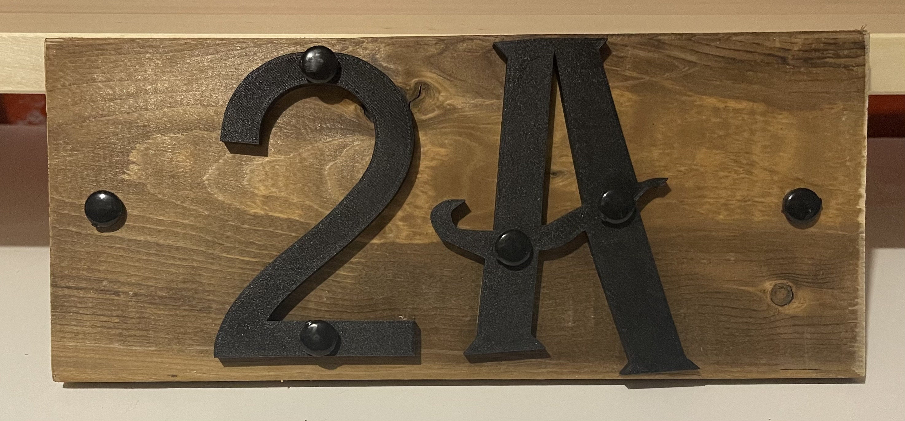Custom Modern House Numbers, Custom Fonts, 5" Tall, Flat Mounted - Etsy