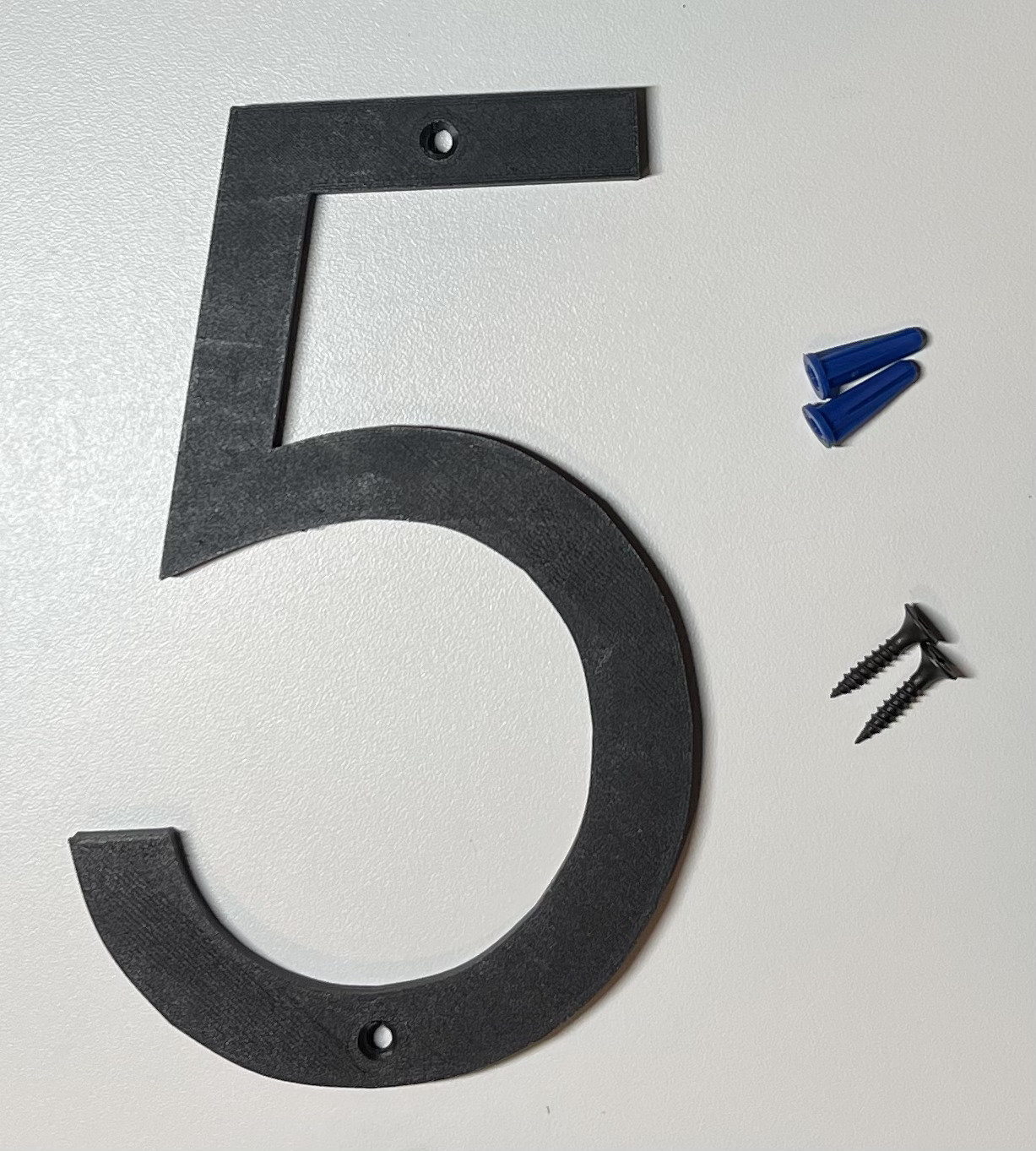 Custom Modern House Numbers, Custom Fonts, 6" Tall, Flat Mounted - Etsy