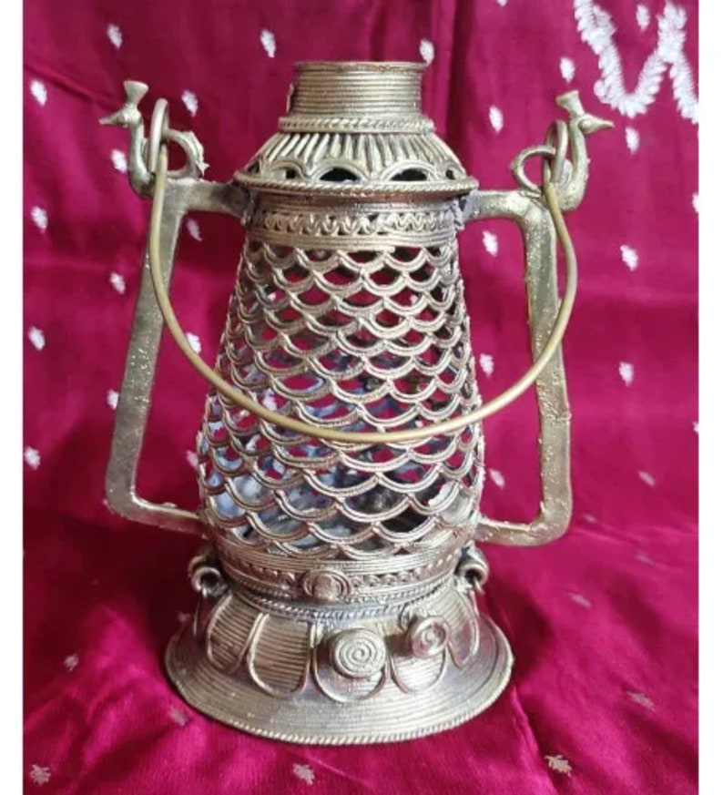 Authentic Dokra Art From Odisha Lantern image 1