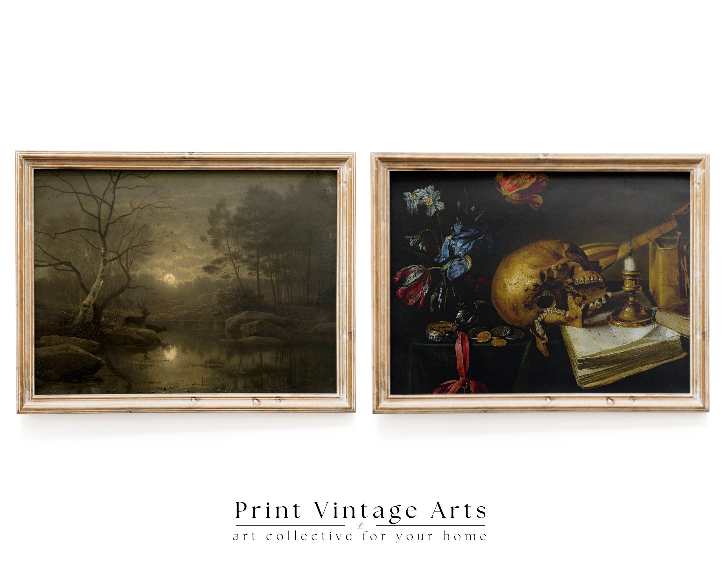 Set of 9 Dark Academia Gallery Wall Set, Vintage Printables, Aesthetic ...