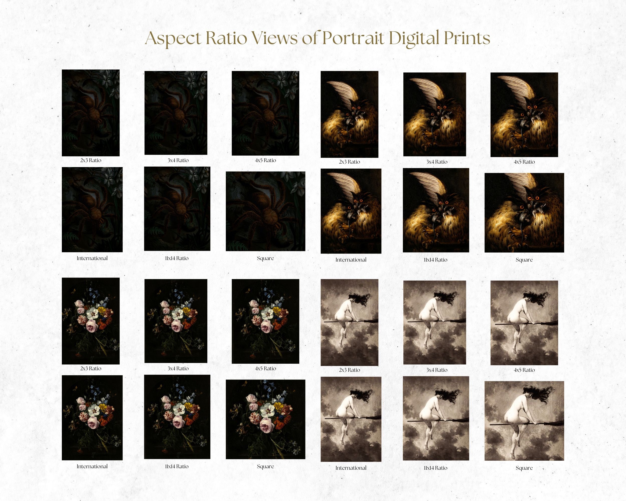 Set of 9 Dark Academia Gallery Wall Set, Vintage Printables, Aesthetic ...