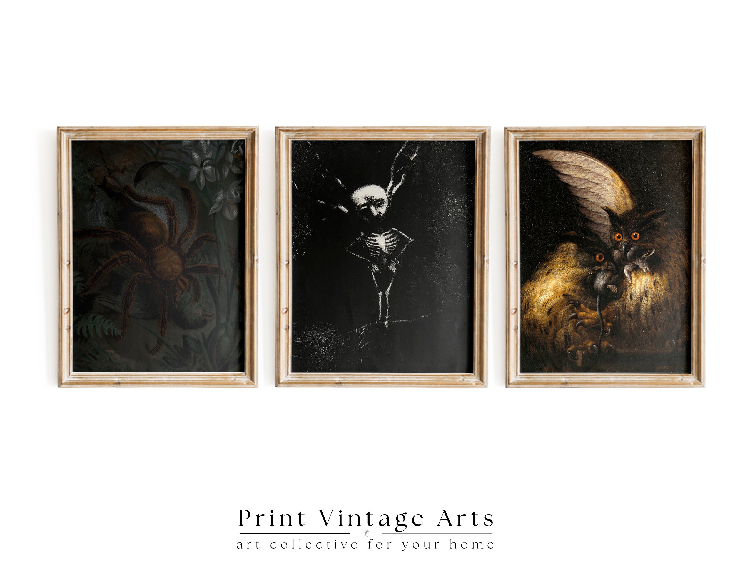 Set of 9 Dark Academia Gallery Wall Set, Vintage Printables, Aesthetic ...
