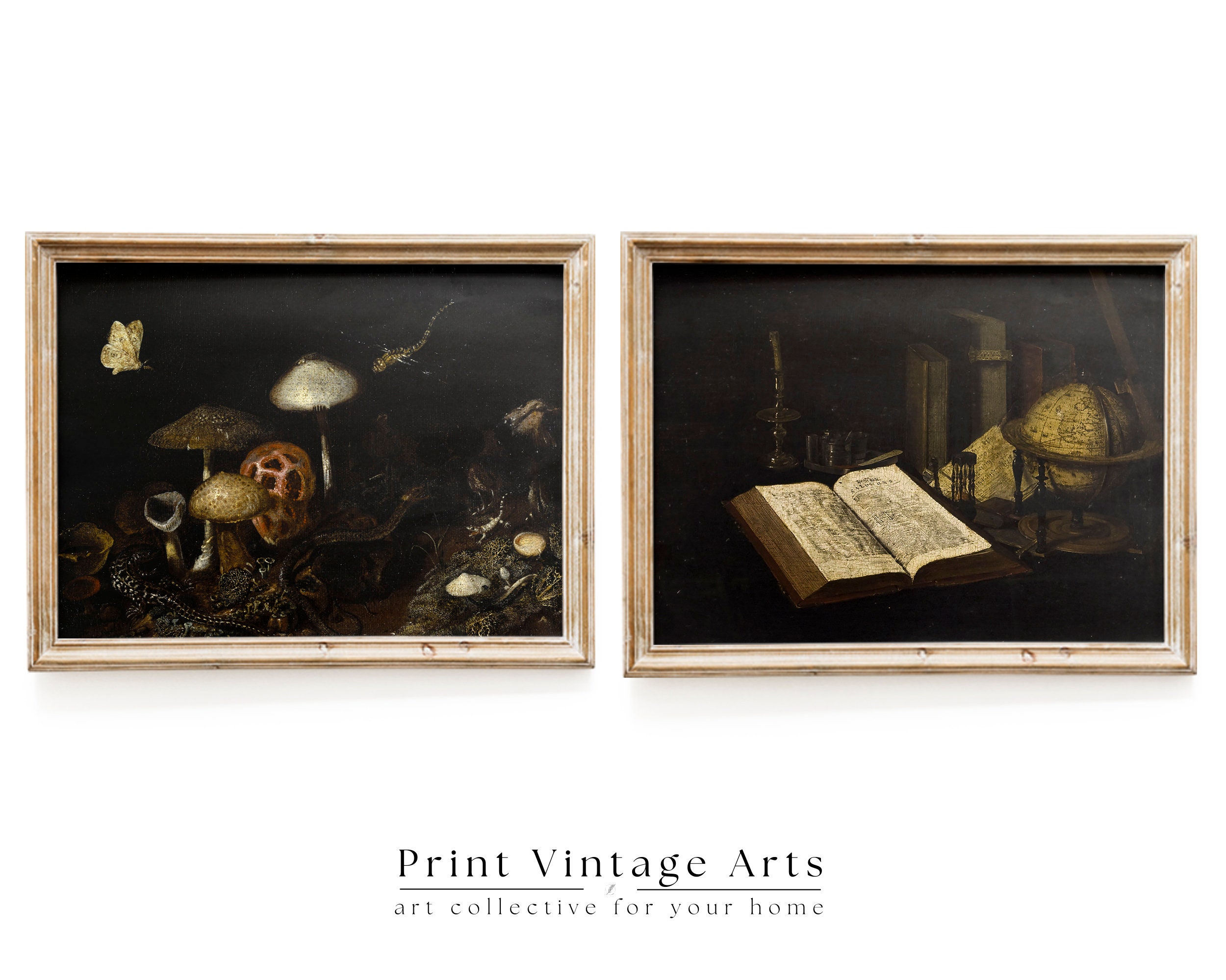 Set of 9 Dark Academia Gallery Wall Set, Vintage Printables, Aesthetic ...