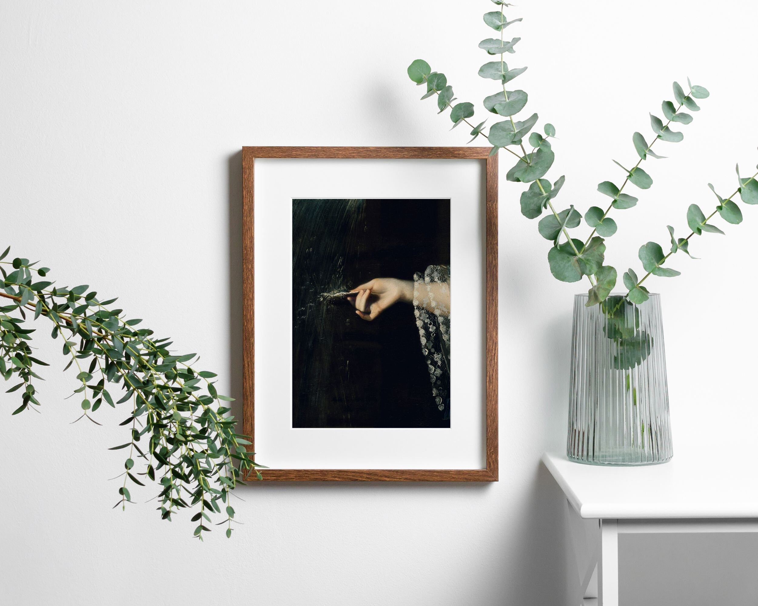 Victorian Woman Printable Wall Art, Moody Portrait Painting, Vintage ...