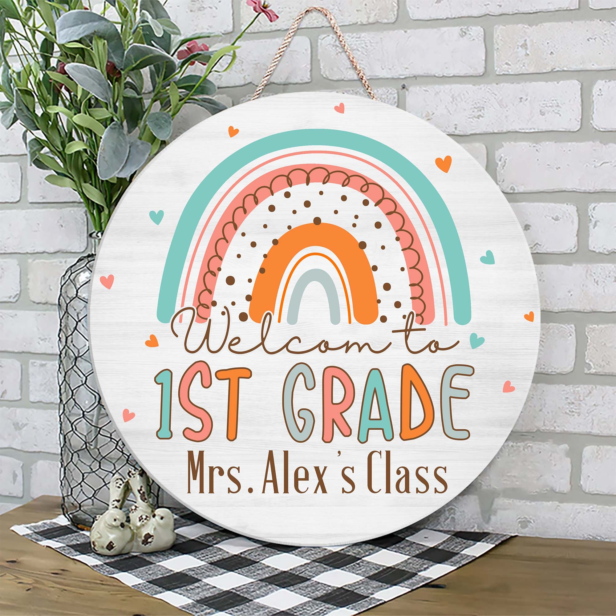 Personalized Teacher Door Sign Classroom Welcome Sign - Etsy