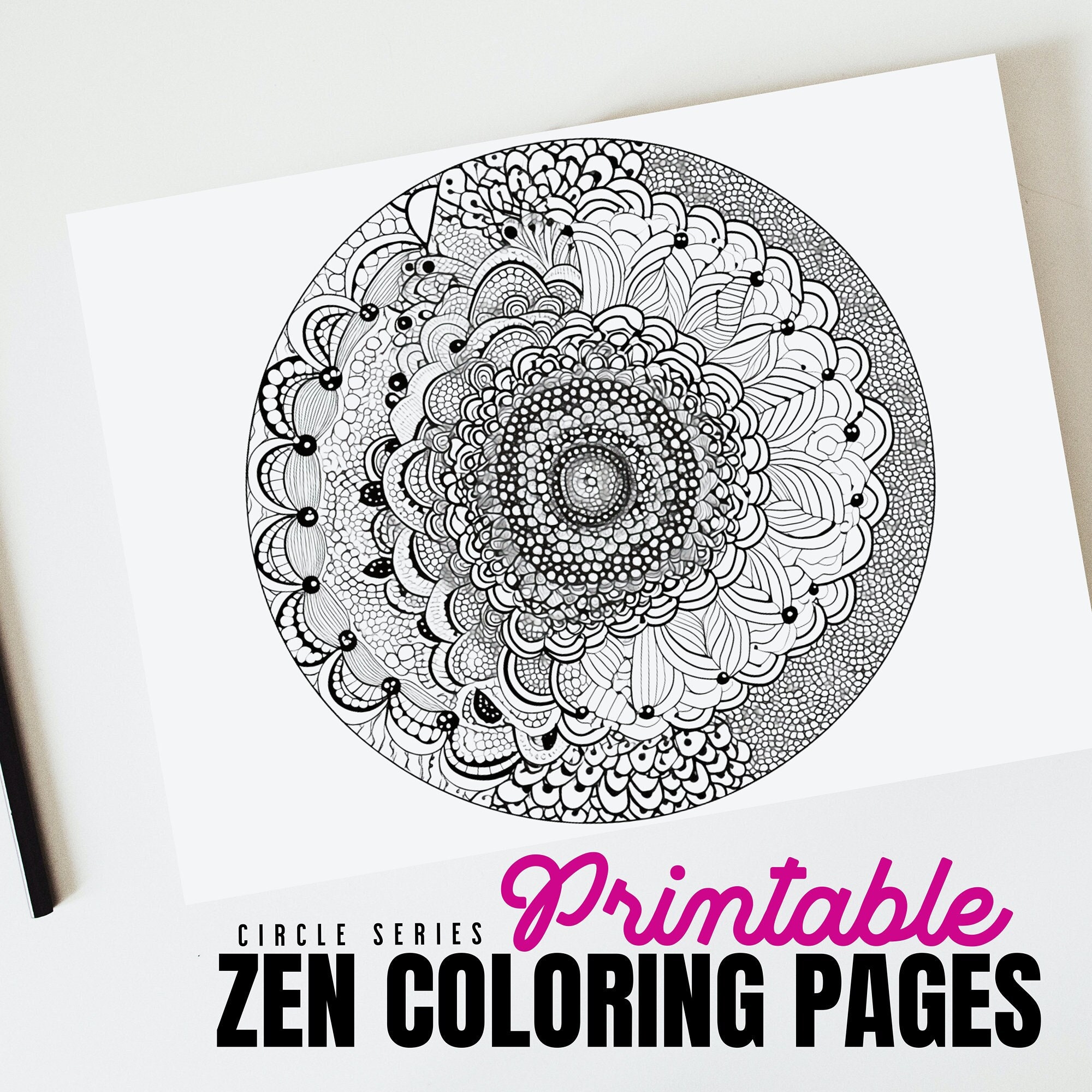 Zen Coloring Pages Printable 2025 Zen Coloring Pages Printable 2025