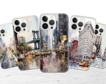 New York City mobilskal Times Square Cover passar iPhone 17 Pro Max, 16 Plus, 15, 14, 13, XR, XS & Samsung S25, S24, A56, A55, Pixel 10, 9