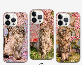 Funda para teléfono estilo Van Gogh, cubierta de flor de cerezo para iPhone 16e, 15, 14, 13, 12, 11, Google Pixel 9 Pro, 8, 7A, Samsung S25 edge, S24 FE, A71,