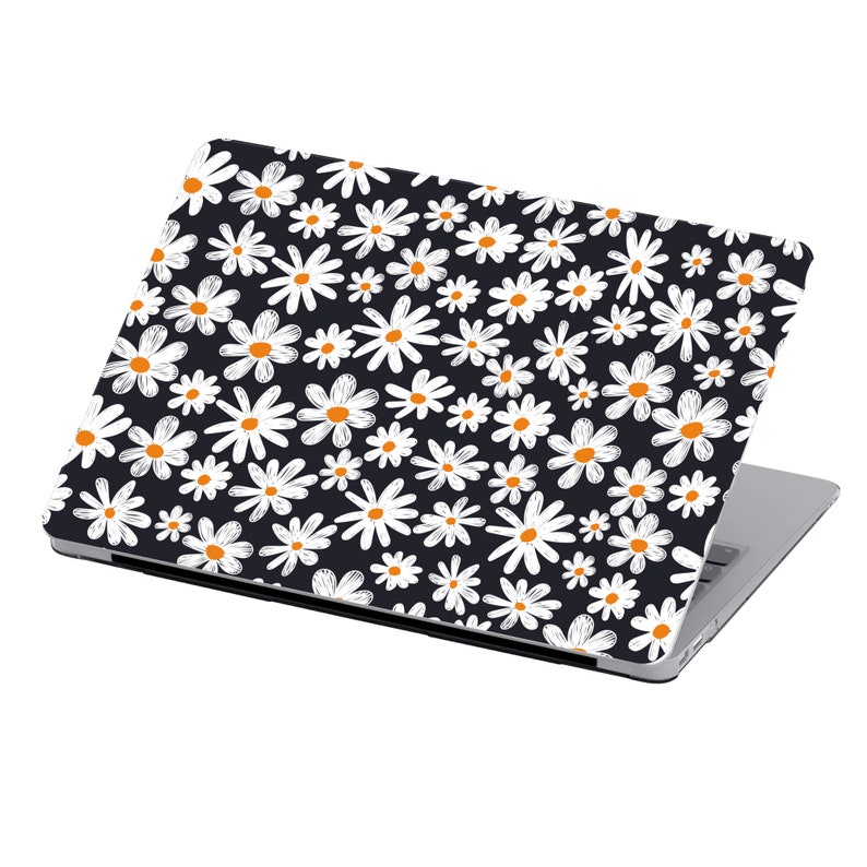 Pattern Mac Book Case Bloom Laptop Cover, Daisy Hard Bumper, Spring