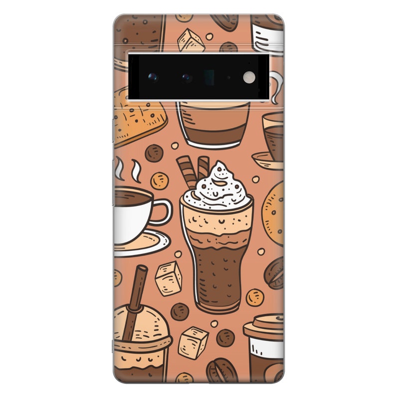 Espresso Phone Case Coffee Cover for Google Pixel 8, 8pro, 7A, 7pro, 6A, iPhone 15, 14, 13