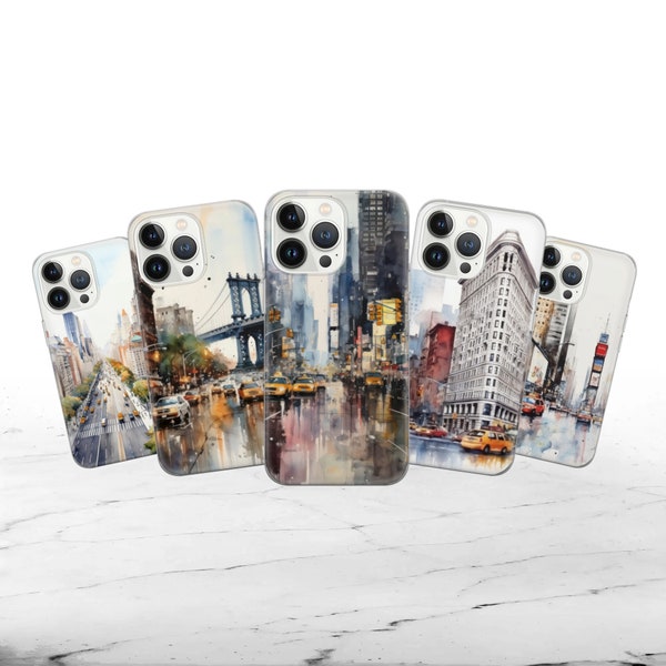 New York City Phone Case Times Square Cover fit for iPhone 15 Pro Max, 14 Plus, 13, 12, 11, XR, XS & Samsung S23, S22, A54, A53, Pixel 8, 7