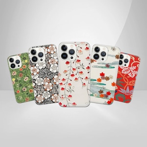 Telefoonhoesje Japanse stijl Aziatische hoes geschikt voor iPhone 16 Pro Max, 15 Plus, 14, 13, 12, XR, XS en Samsung S24, S23, A55, A54, Pixel 9, 8