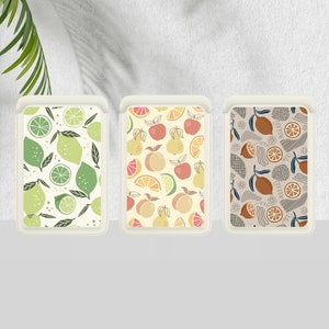 Cartera Fruit Magsafe, cartera magnética fresca compatible con iPhone 15, iPhone 14, iPhone 13 SE Pro Max Plus