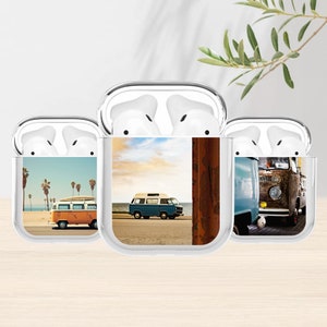 Camper Design Headphone Case Vanlife Protective Cover for Airpods 3 2 Pro Galaxy Buds Live Beats Fit Studio WF
