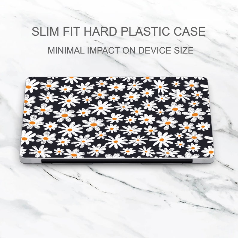 Pattern Mac Book Case Bloom Laptop Cover, Daisy Hard Bumper, Spring