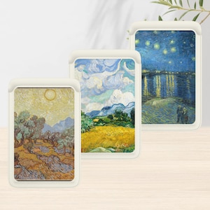 Cartera Magsafe con diseño de pintura, compatible con iPhone 15, iPhone 14 y iPhone 13 SE Pro Max Plus