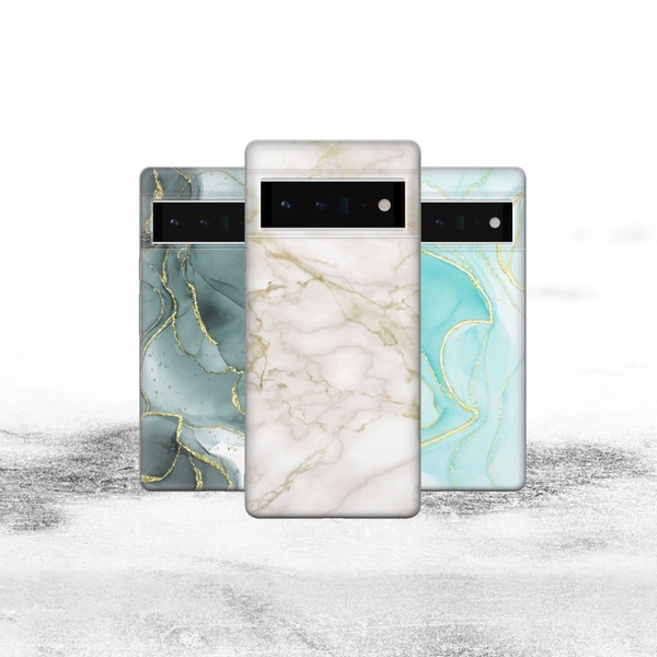 Stone Phone Case Marble Cover for Google Pixel 8, 8Pro, 7A, 7Pro, 6A, iPhone 15, 14, 13, Samsung Galaxy S23, S22, A54