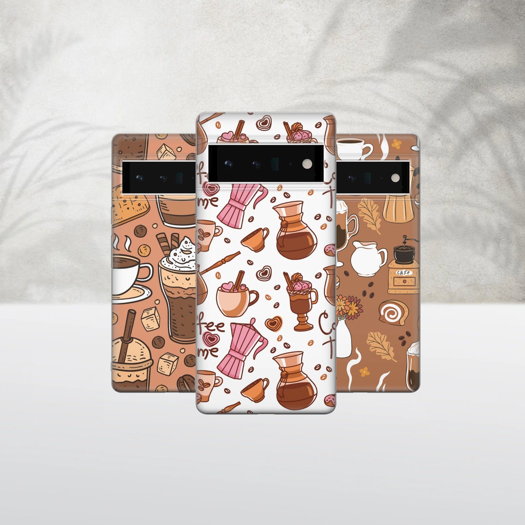 Espresso Phone Case Coffee Cover for Google Pixel 8, 8pro, 7A, 7pro, 6A, iPhone 15, 14, 13