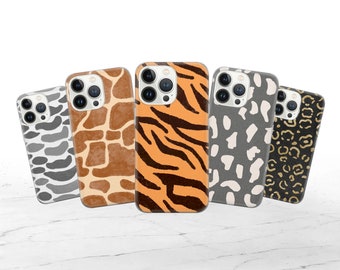 Leopard Print Phone Tiger Polka Dot Cover adapté pour iPhone 15 14 Pro, 13, 12, 11, XR, 8+, 7, Samsung S23, S22, A53, A51, Huawei P20, P30 Lite