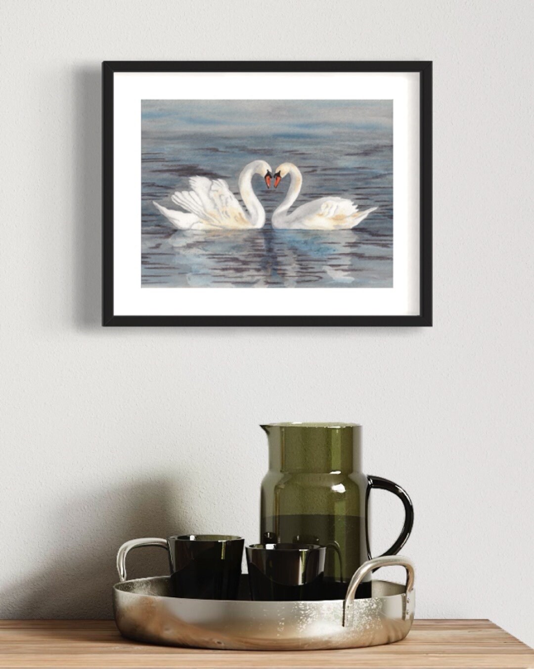 Two Swans Limited Edition of 10 Fine Art Print, Cignet Pair