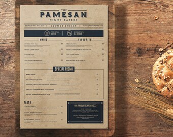 Vintage Food Menu Ai Template