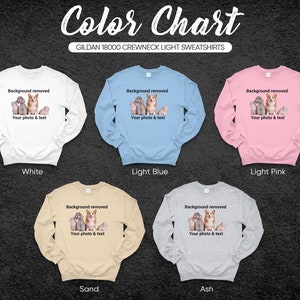 personalized sweatshirt photo and text, custom sweatshirt, custom gift, gift for her, Birthday Gift, Anniversary Gift, Wedding Gift image 8