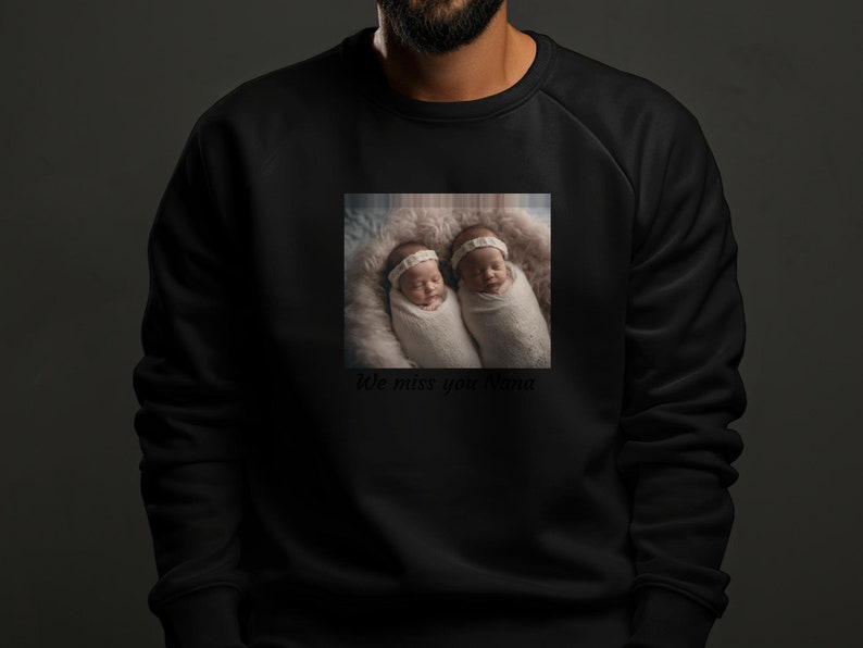 personalized sweatshirt photo and text, custom sweatshirt, custom gift, gift for her, Birthday Gift, Anniversary Gift, Wedding Gift image 4