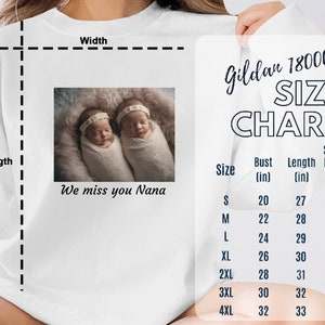 personalized sweatshirt photo and text, custom sweatshirt, custom gift, gift for her, Birthday Gift, Anniversary Gift, Wedding Gift image 6