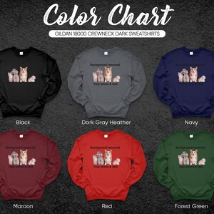 personalized sweatshirt photo and text, custom sweatshirt, custom gift, gift for her, Birthday Gift, Anniversary Gift, Wedding Gift image 7