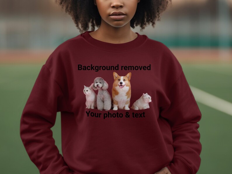 personalized sweatshirt photo and text, custom sweatshirt, custom gift, gift for her, Birthday Gift, Anniversary Gift, Wedding Gift image 9