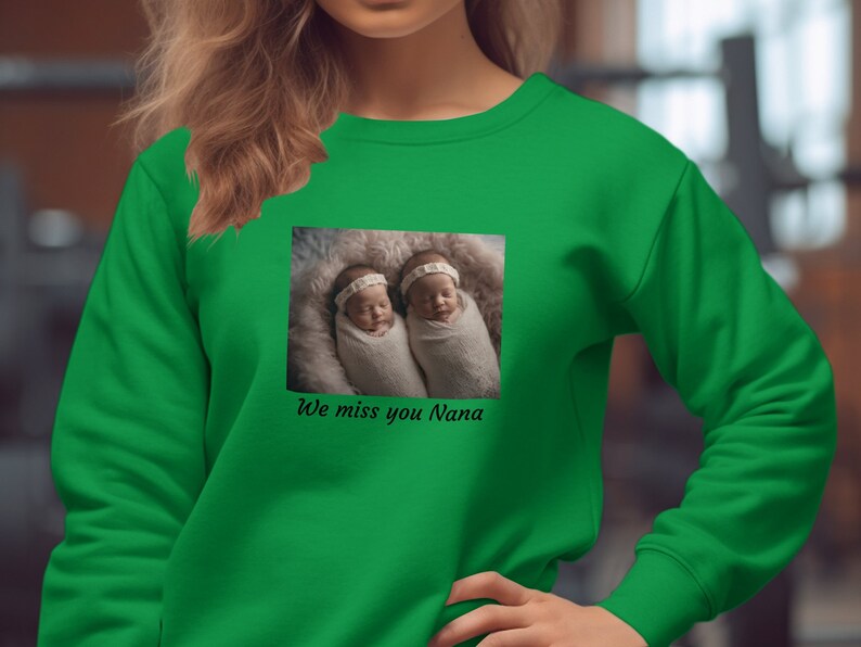 personalized sweatshirt photo and text, custom sweatshirt, custom gift, gift for her, Birthday Gift, Anniversary Gift, Wedding Gift image 5