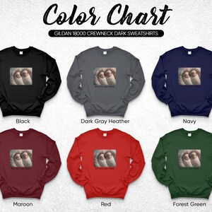 personalized sweatshirt photo and text, custom sweatshirt, custom gift, gift for her, Birthday Gift, Anniversary Gift, Wedding Gift image 2