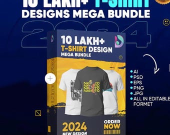 1,000,000+ MEGA T-shirt Designs, All in One Bundle, T-shirt Design