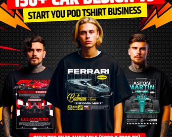 150+ png Premium Sports Car T-shirt Design v3, High Quality, Transparent Background, Sublimation, DTF, Instant Download